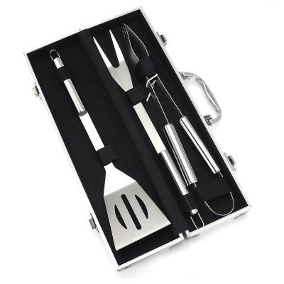 China Top Selling Easily Cleaned High Quality BBQ Tool Kit Stainless Steel BBQ Accessories For Kitchen BBQ Tongs for sale