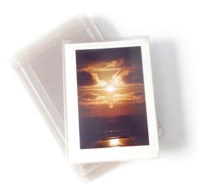 China Biodegradable Custom Design Clear PVC Acetate Greeting Card Plastic Transparent Folding Packaging Box for sale