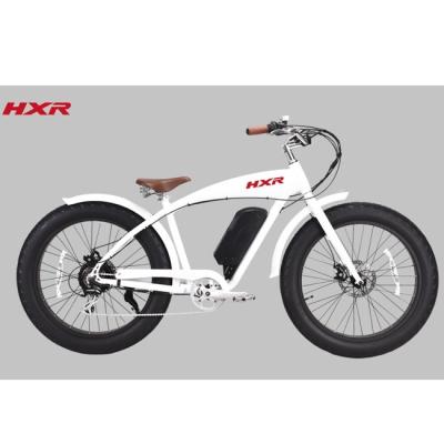 China Aluminum Alloy Halley 26 Inch Fat Tire 750W Snow Beach Cruiser Electric Bike for sale