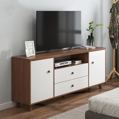 China Nordic Style Living Room Furniture Wooden Home TV Unit TV Stand Storage TV Cabinet for sale