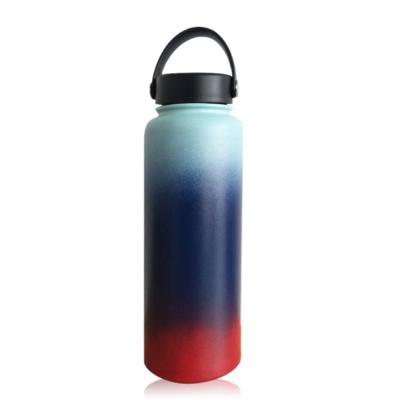 China Private Label Stainless Steel PORTABLE Insulated Flask Sipper Lid With Straw Double Wall Vacuum Flask Thermos for sale