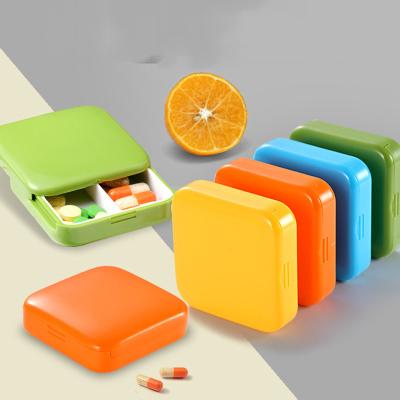 China High Quality Clear Plastic Weekly Pill Box Tablet Case 6*6*1.8CM for sale