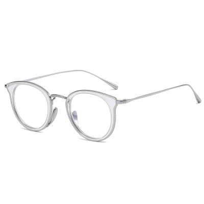 China Glass optical glass blue light frame, pure titanium fashion can be equipped with anti-blue presbyopia glass frame plate for sale