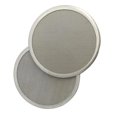 China Filtration Equipment 1 3 5 8 10 25 50 100 Micron Round Screen Stainless Steel Filter Mesh Disc for sale