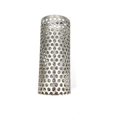 China Corrosion Resistance 316l 304 SS Perforated Stainless Steel Round Cylinder Screen Wire Mesh Filter Tubes for sale