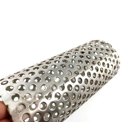 China Corrosion Resistance 304 316 Stainless Steel Wire Mesh Filters Cylinder Perforated Filter Tube Mesh Filter for sale