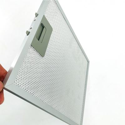 China Corrosion Resistance Exhaust Extend Hood Parts Replacement Filter Kitchen Cooker Hood Filter Aluminum Mesh Grease Filter for sale