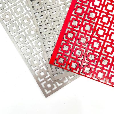 China Durable Decorative Sheet Metal Perforated Panels Furniture Perforated Mesh Customized For Outdoor for sale