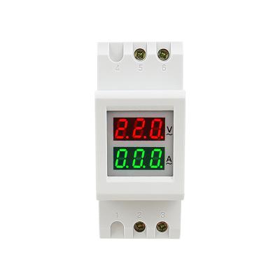 China Current D37-2042 Digital AC80-300V 200-450V 0-100A Digital Rail Ammeter Voltmeter LED Display Volt Ampere Meter Voltage D37-2042 for sale