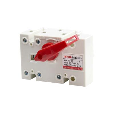 China 3P 400V HGL Three Phase Manual Knife Switch 63A Single-Throw Transfer Load Switch HGL63A for sale