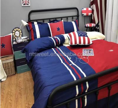 China TWILL European Style Bedding Sets National Flag Print Bedsheet Bedspread Sets for sale