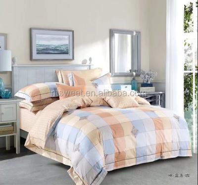 China 100% plain cotton feather bed set / cotton hometextile for sale