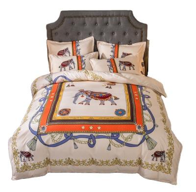 China Luxury Disposable Printed Bedding Sets Comforter Bedding Set Hotel Bedspread Bedding Set for sale