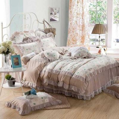 China Other luxury reactive printed 100% cotton bedding /princess design / korean style for sale