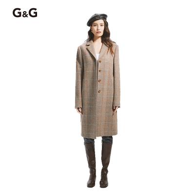 China Wholesale 100% Wool Autumn Winter Fashion Coat Designer Windproof Coat Custom Made Woman Coat for sale