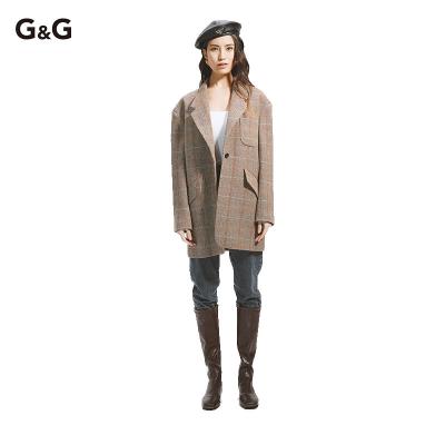 China One Size Womens Trench Coat Female WOOL Overcoat Breathable 100% Long Sleeve Coat for sale