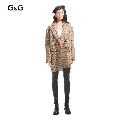 China 2022 Windproof Women's Short Overcoat Spring 100% Wool Fashion Coat New New for sale