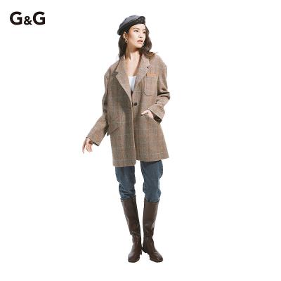 China 2022 Wholesale Hot Selling Jacket Coat 100% Women's Wool Short Overcoat Windproof for sale