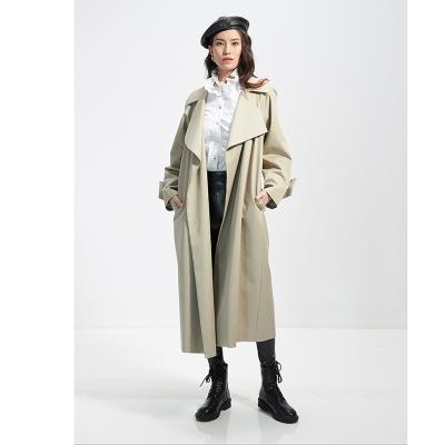 China New Style Windproof Women's Coat Anorak With Cotton Trench Coat High Quality Long Sleeve for sale