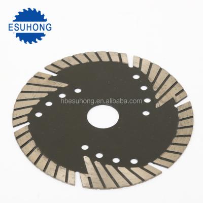 China 180mm Wet and Dry Turbo Diamond Segment Diamond Saw Blade with Reinforce Protective Teeth for sale