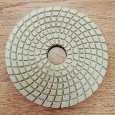 China Long Life Span 100mm Diamond Polishing Pad High Efficiency Wet Polishing Pad 180mm for sale