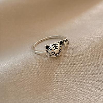 China Wholesale Trendy Jewelry Retro Tiger Silver Rings For Women Cute Fashion Personality Party for sale