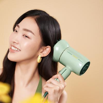 China Retro Nozzle 1600W High Power Ionic Magnetic Scalp Massage Hot And Cold Wind Hammer Hair Dryer Set Diffuser Negative Ion Hair Dryer for sale