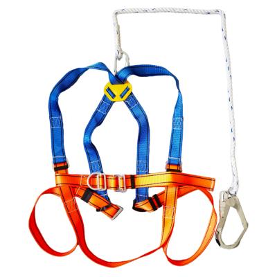 China High-Altitude Working Full-Body Safety Single-Hook Single-Rope Belt High Altitude Work Safety Harness for sale