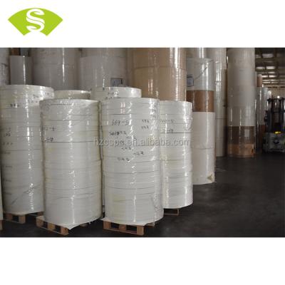 China Food Grade Waterproof Custom Size White PE Coated Paper Cup Paper Bottom Roll for sale