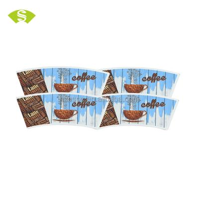 China Food grade disposable PE coffee cup fan waterproof hot printed coated paper raw material of paper cup sale manufacturers prices for sale