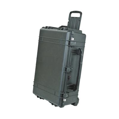 China Waterproof Shockproof Dustproof Plastic Storage Portable Tool Box With Wheels And Handle for sale