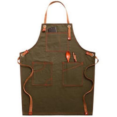 China Waterproof Bib Aprons Kitchen Cook Chefworks Bib Apron Customized Logo for sale