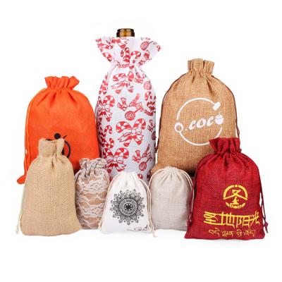 China Drawsting Custom Canvas Pouches Various Bags Drawsting Drawstring Jewelry Gift Packaging Bags Factory Customization Eco-friendly for sale