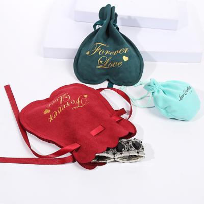 China Bunny Bags Platina Packaging Gold Running Cosmetic Gift Bag Lilac Velvet Drawstring Cosmetic Jewelry Goods Bag 2022 for sale