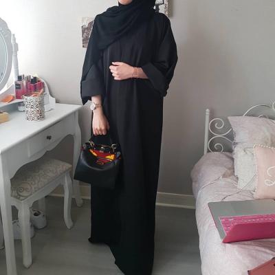 China Viable Dubai Oversized Maxi Dress Cardigan Solid Color Abaya Robes Muslim Long Dress for sale