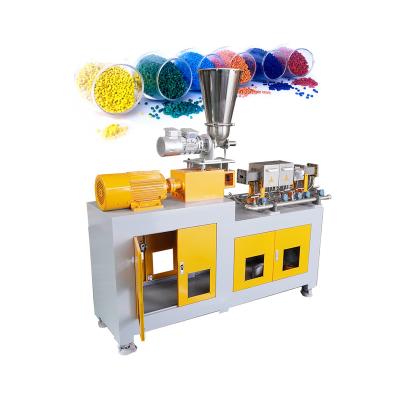 China Plastic Granule Production 21mm Lab 5~15kgh Mini Lab Twin Screw Extruder Machine For PP PE ABS Granules Making Machine for sale