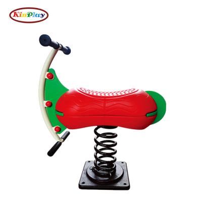 China Ride On Toy KINPLAY Brand Fashion Design Spring Rider For Outdoor Playground Equipment Children Plastic Jiggle Horse for sale