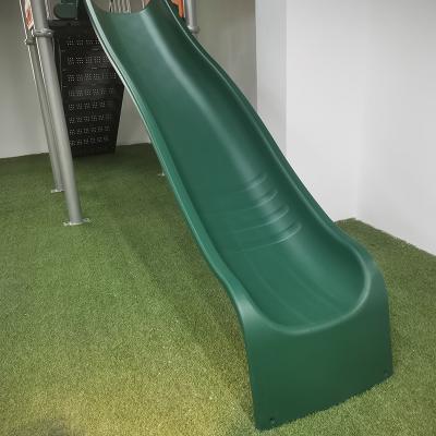 China Parks KINPLAY Brand Backyard Play Platform Slides Deep Scoop and Wave Slide Kids Play Playhouse Set Outdoor Plastic Slide for sale