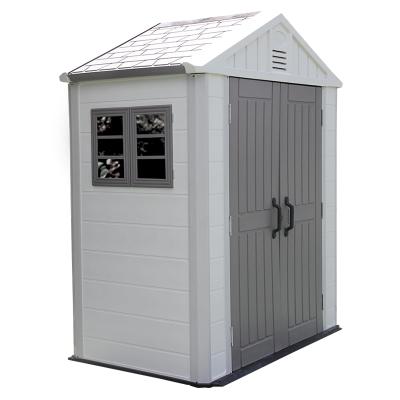 China Easily Assembled HDPE Plastic Outdoor Garden Shed For Storage Tools Outside for sale