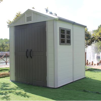 China Easily Assembled Plastic Outdoor HDPE Garden Storage Shed For Backyard for sale