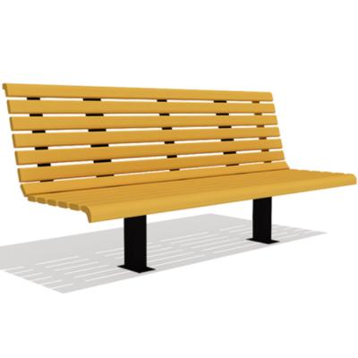 China Resistance KINPLAY BRAND Plastic Wood Slats Park Bench For Cast Leg for sale