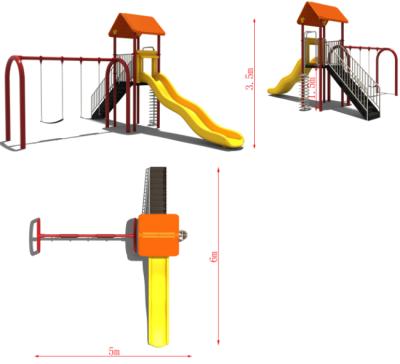 China Plastic Vinyl Children Outdoor Kids Playground Equipment For Kindergardten for sale