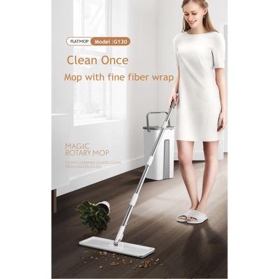 China Sustainable Home Supplies Cleaning Microfiber Magic Flat Mop With Bucket And Flat Magic Mop Also Seen On TV 2020 for sale