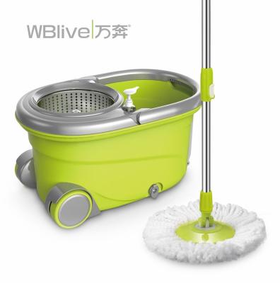 China Sustainable High Quality 360 Degree Rotating Household Green Microfiber Floor Mops for sale