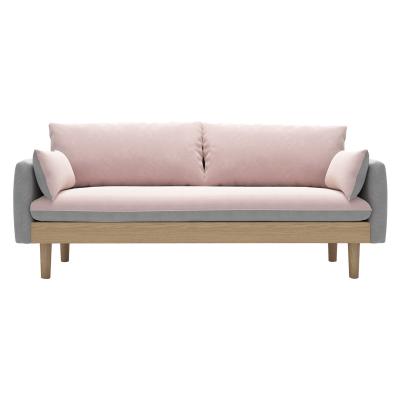 China Kainice Adorned Customized Pink Soft Modern Sofa Set Garden Sofas Living Room Sofas For Home for sale