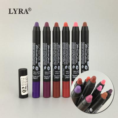 China Waterproof Matte Lipstick Kissproof Powdery Free Shipping Private Label Support for sale