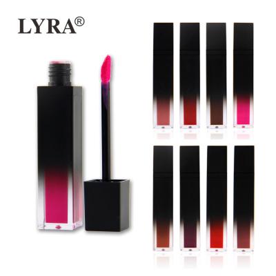 China Hot Selling 8 Colors Waterproof Lip Gloss Low Gloss Private Label Non-stick Long Lasting Matte Liquid Lipstick Moq for sale