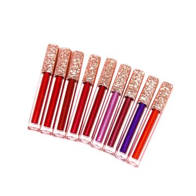 China Waterproof 17 Colors Logo New Shimmer Metallic Lip Gloss Matte Liquid Lipstick Custom Private Label for sale