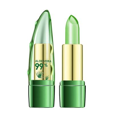 China Moisturize Lipstick Wholesale Moisturizing Plumper Lip Temperature Color Changing Jelly Lipstick Aloe Vera Lip Balm for sale