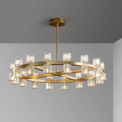 China Modern Post Modern Luxury Glass Chandelier Pendant Lamp Dining Room Hanging Light JY9324 for sale